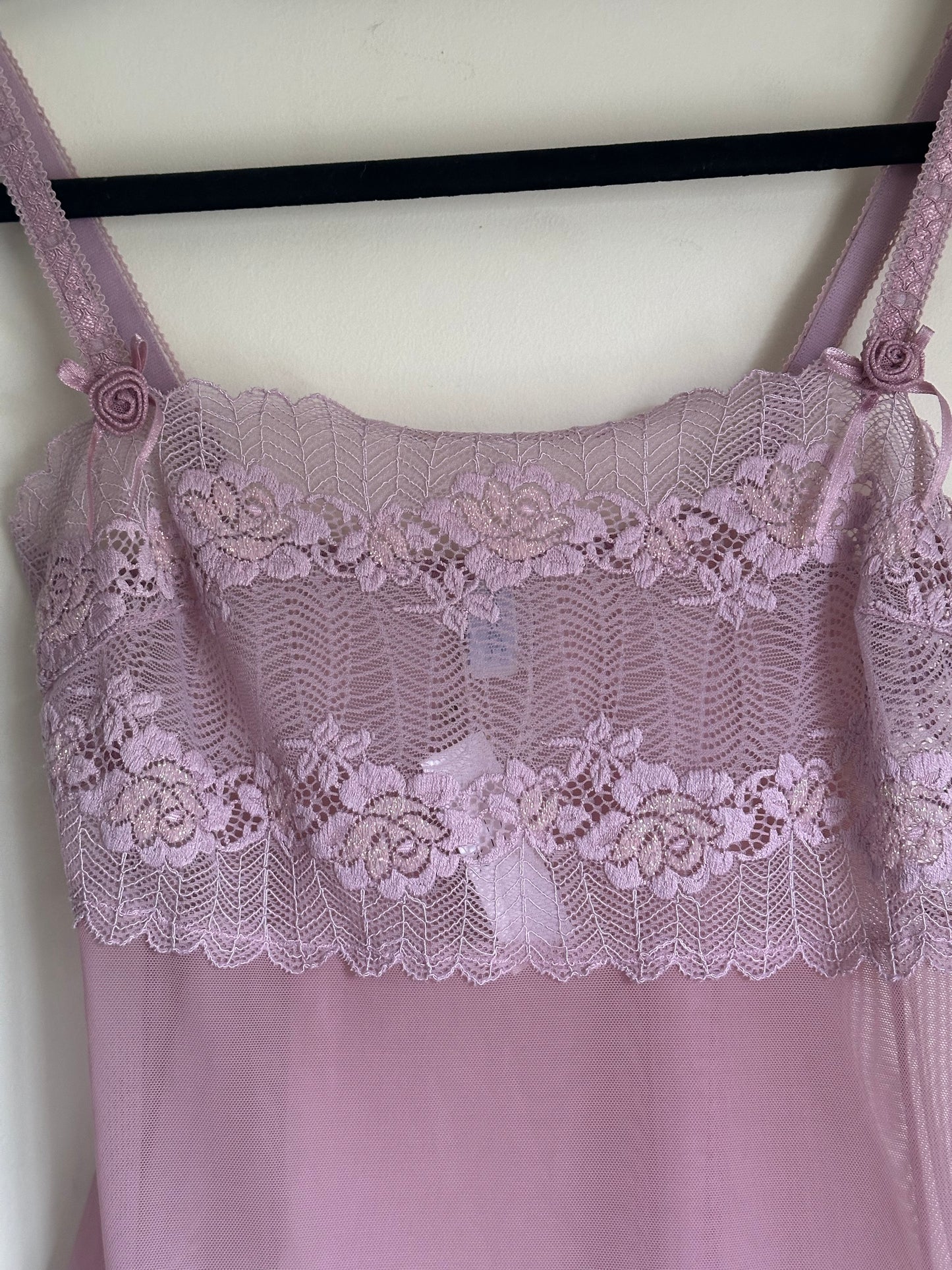 Sheer lace cami top