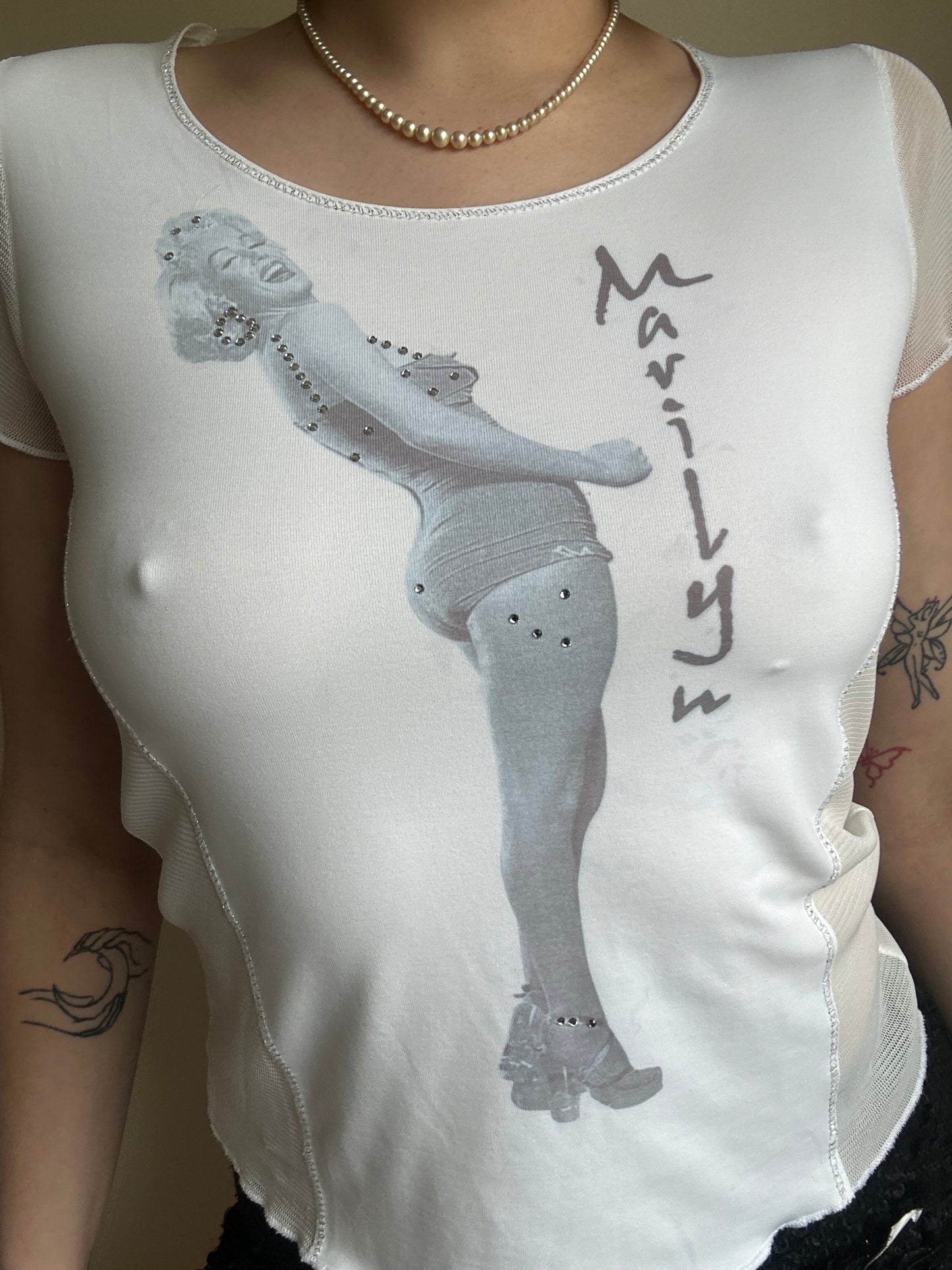 Marilyn Monroe mesh T shirt
