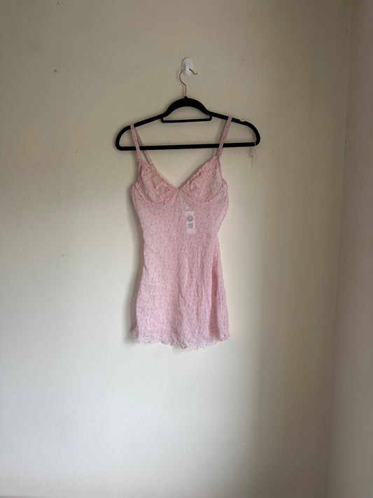 Graphic print sheer cami