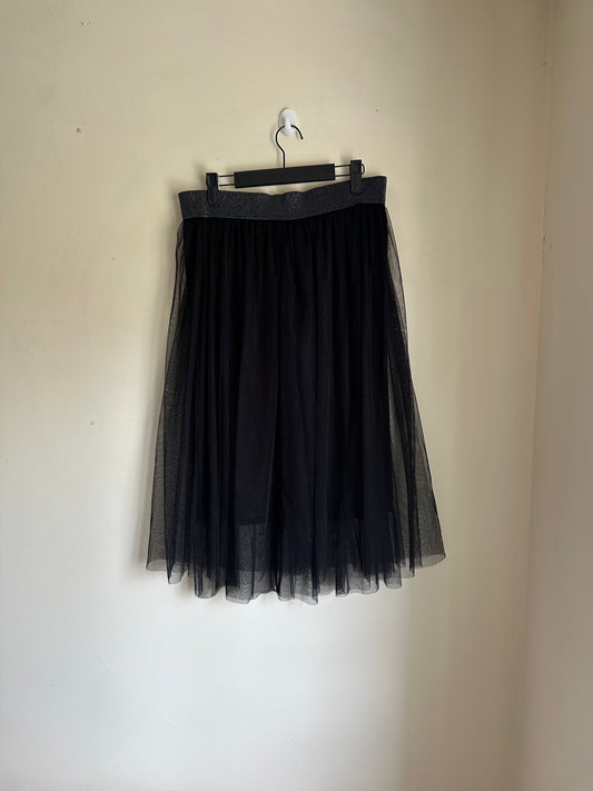 Mesh tutu midi skirt