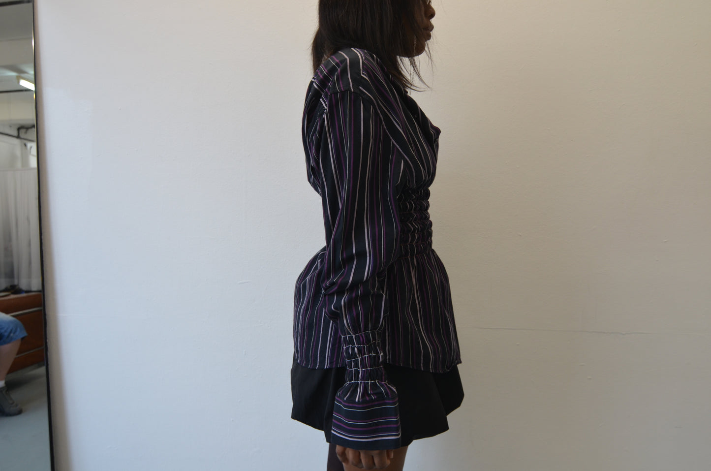 LILLIAN Shirt // BLACK PINK Rouched