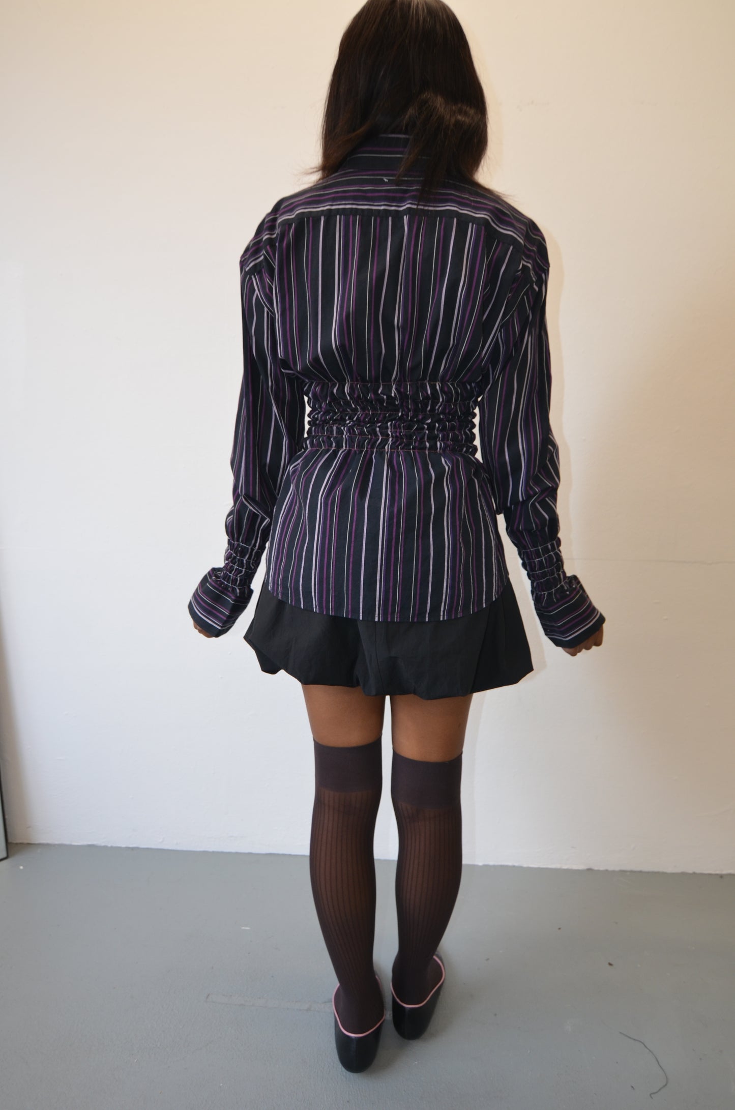 LILLIAN Shirt // BLACK PINK Rouched