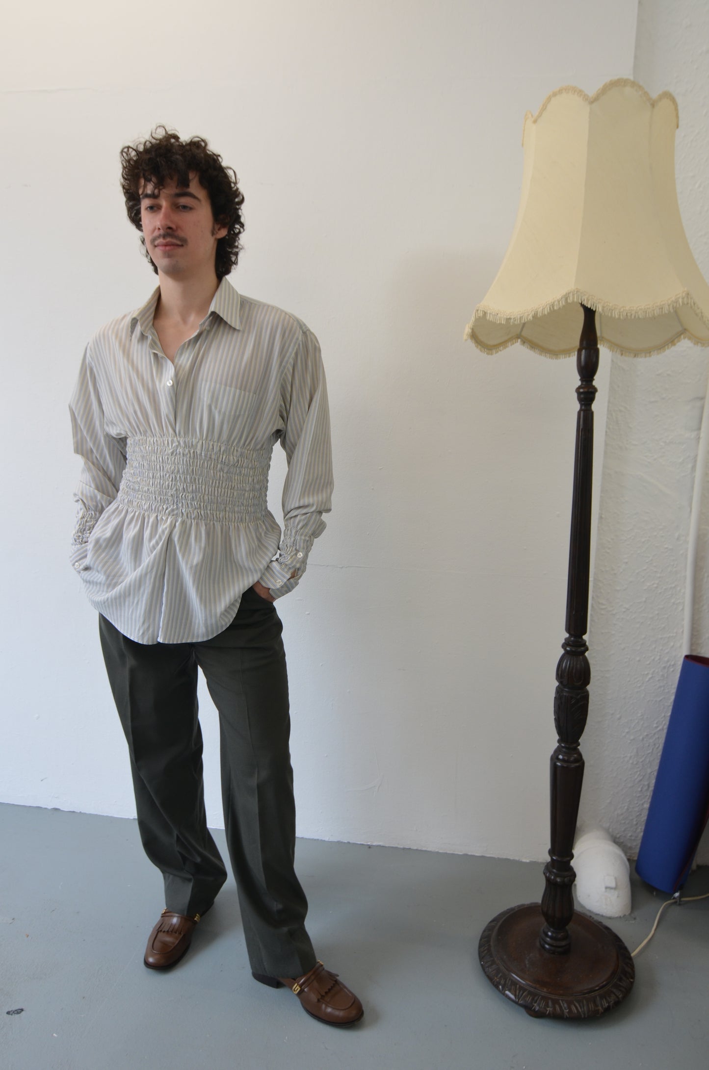 LILLIAN Shirt // STRIPED Rouched