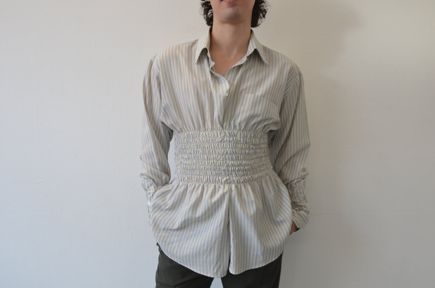 LILLIAN Shirt // STRIPED Rouched