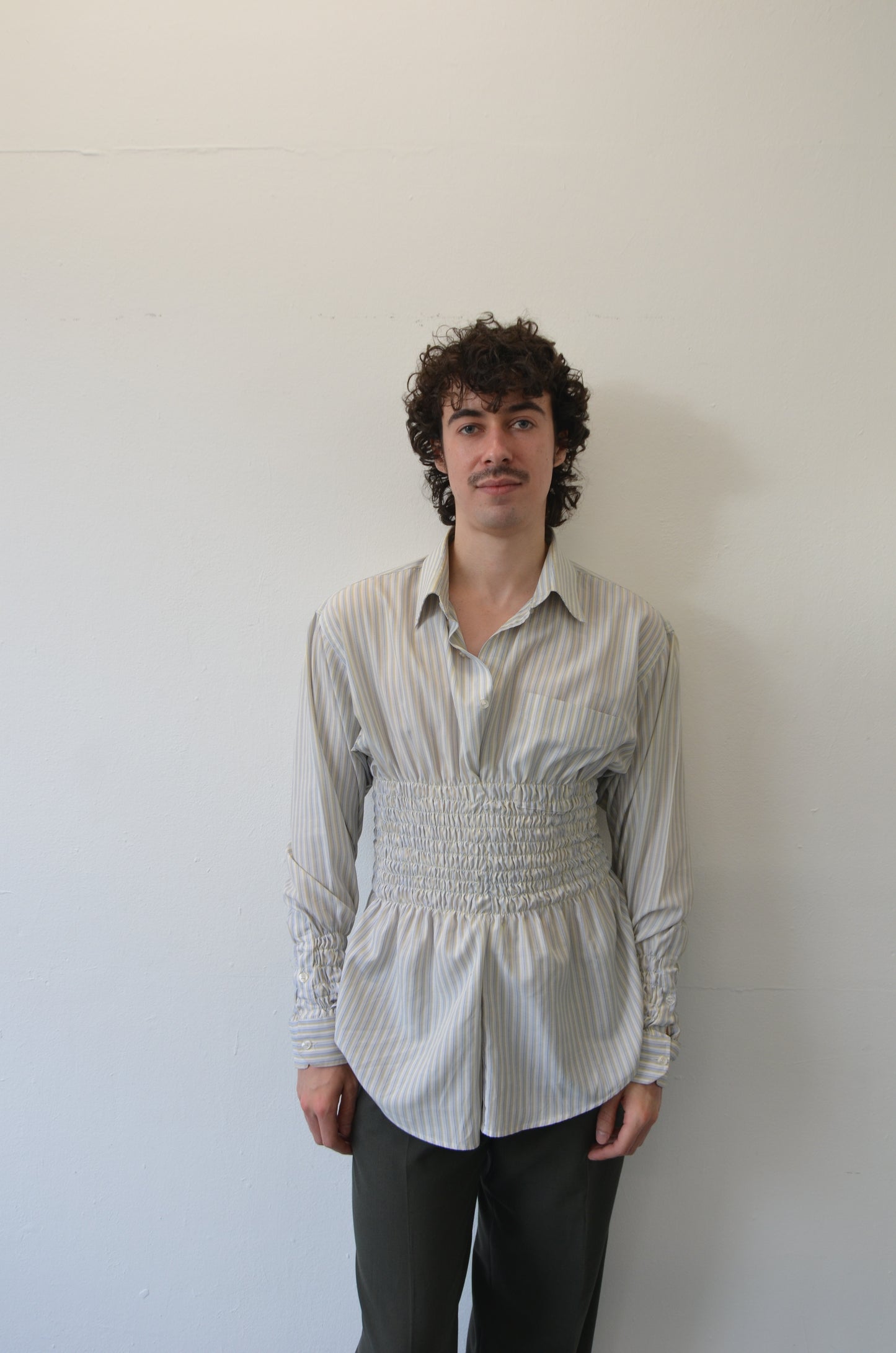 LILLIAN Shirt // STRIPED Rouched