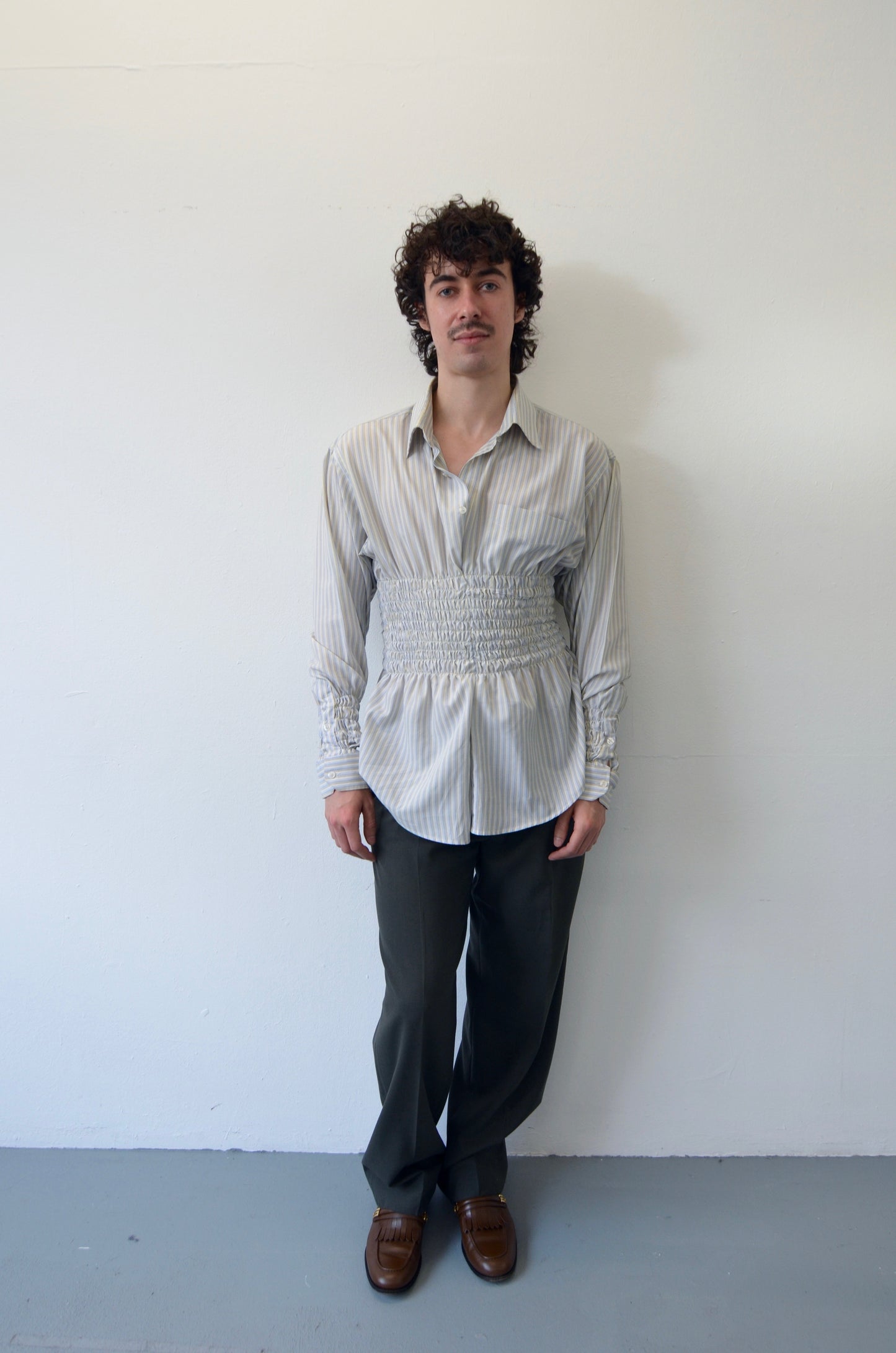 LILLIAN Shirt // STRIPED Rouched