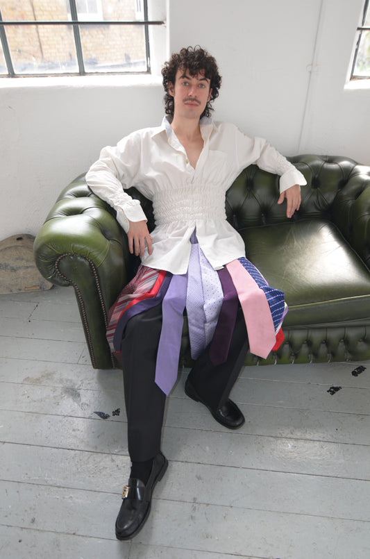 LILLIAN Shirt // WHIITE Rouched