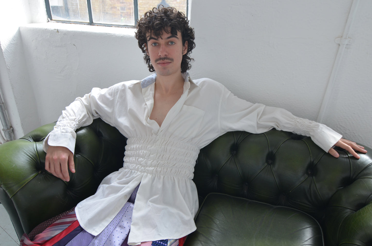 LILLIAN Shirt // WHIITE Rouched