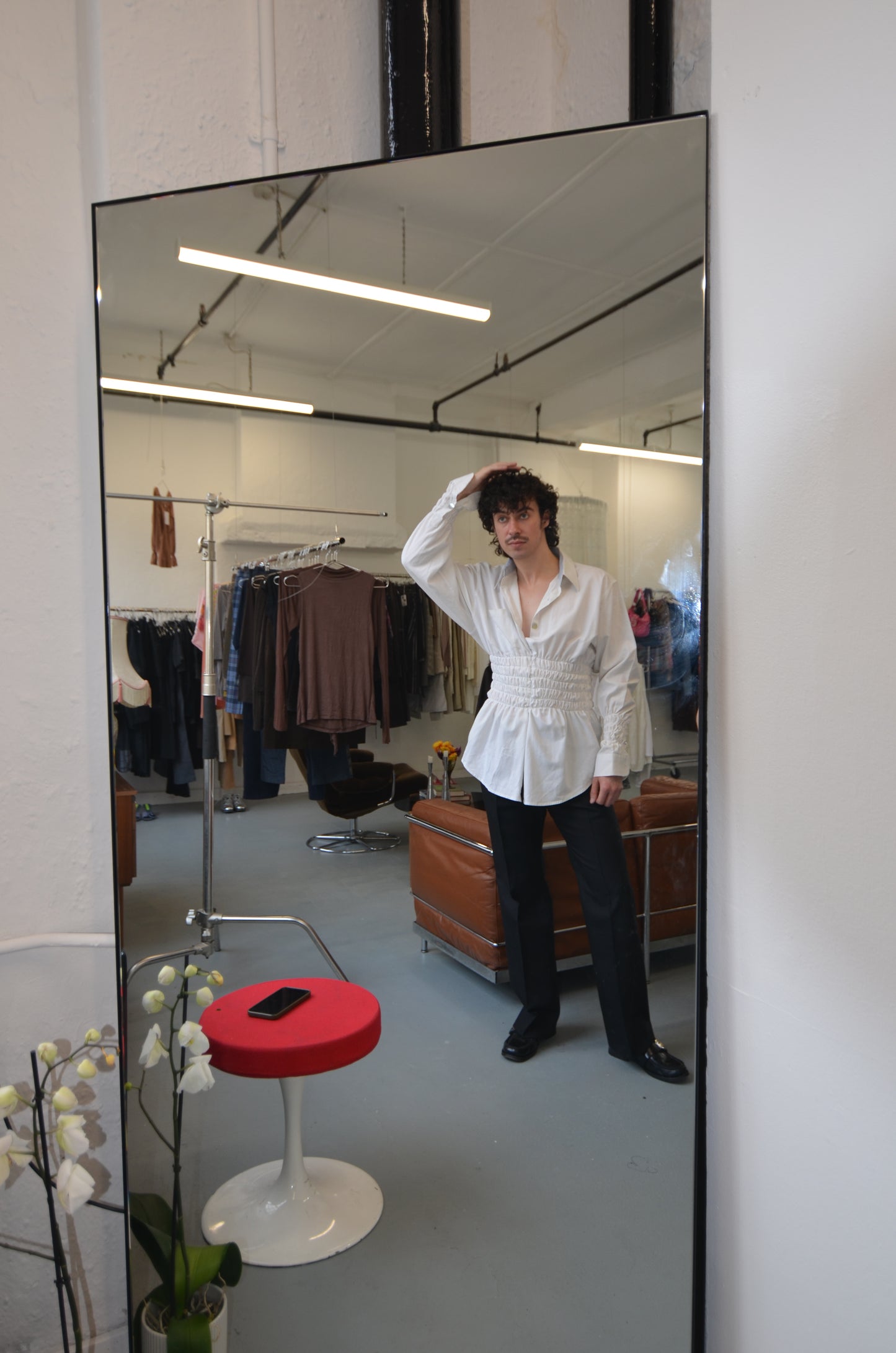 LILLIAN Shirt // WHIITE Rouched