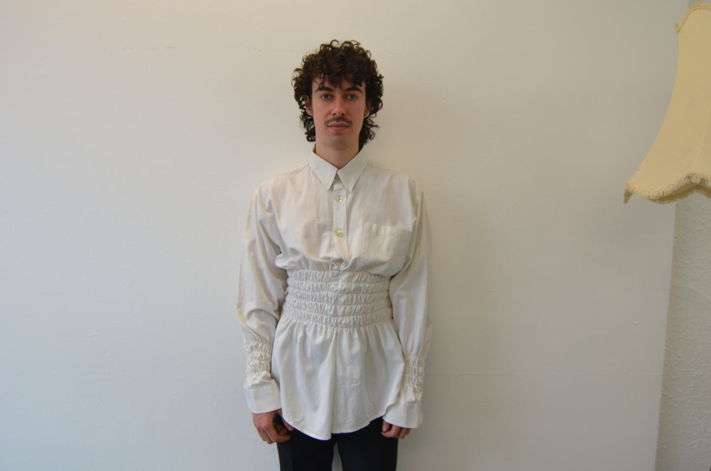 LILLIAN Shirt // WHIITE Rouched