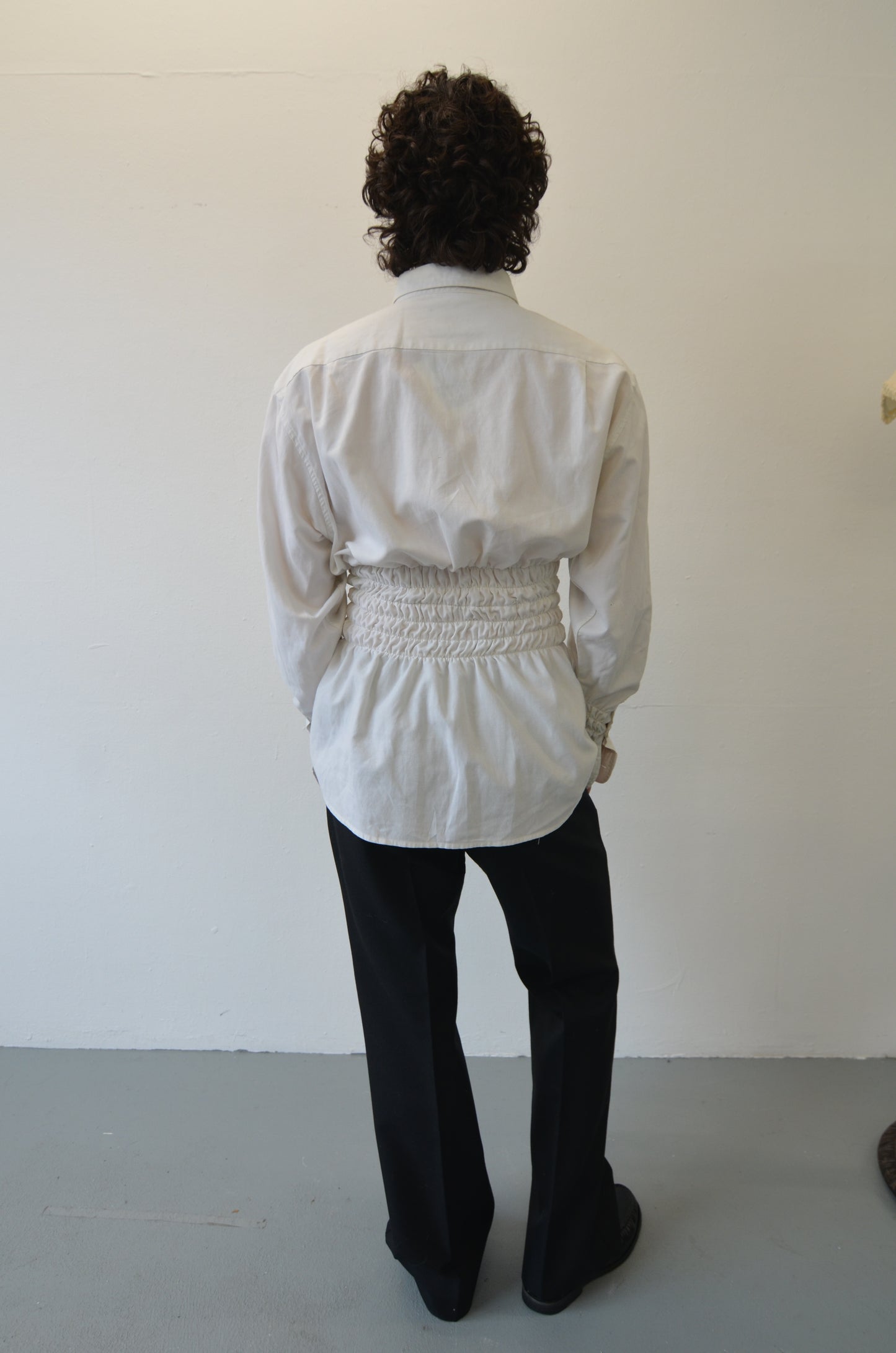 LILLIAN Shirt // WHIITE Rouched