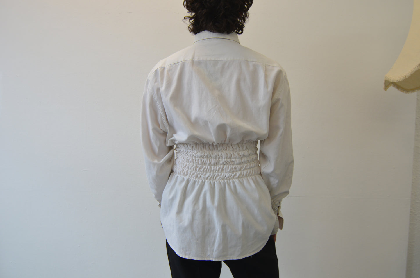 LILLIAN Shirt // WHIITE Rouched