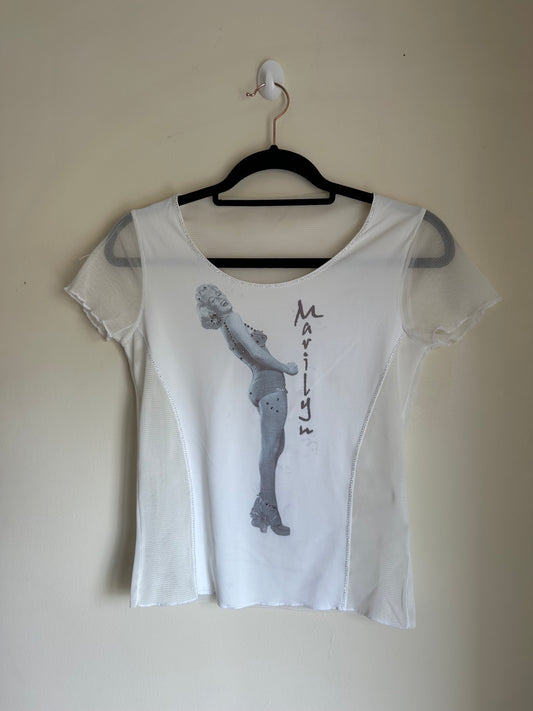 Marilyn Monroe mesh T shirt