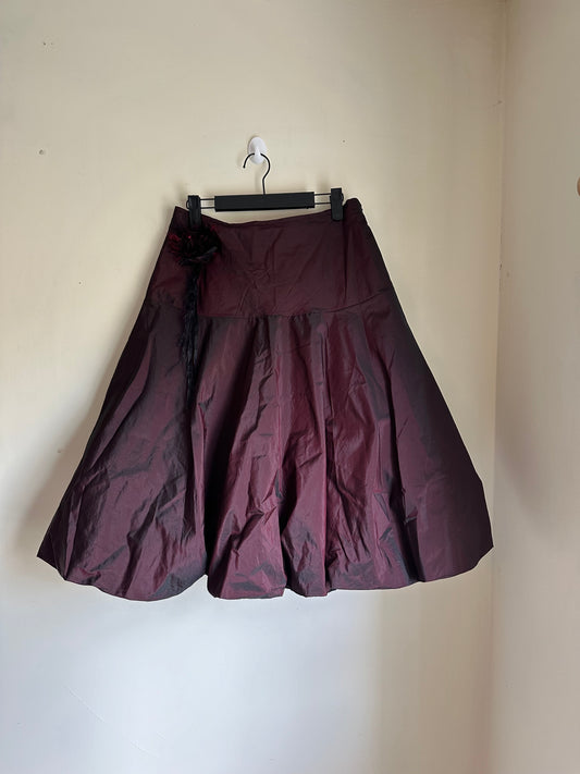 Bubble midi skirt